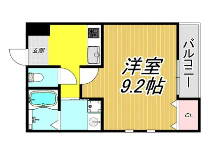 フジパレス立花駅南I番館(1K/2階)の間取り写真