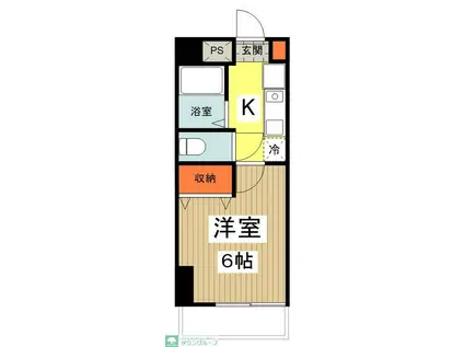 びおら女子学生寮(1K/3階)の間取り写真