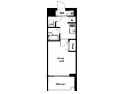 サンテミリオン新中野弐番館(1K/5階)の間取り写真