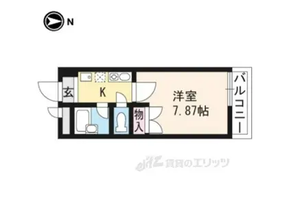 カレラ・デ・ノルテ(1K/2階)の間取り写真