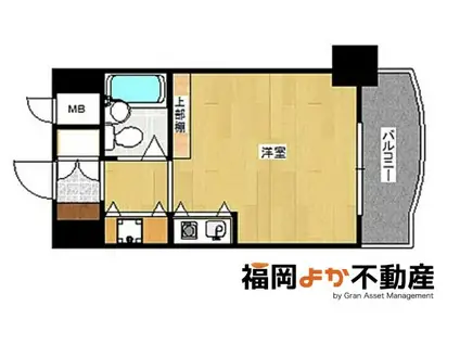 アクセス天神(ワンルーム/3階)の間取り写真