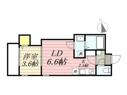 CHERIM西鉄久留米IV(1LDK/1階)の間取り写真
