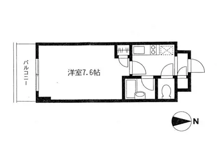 ラフィーヌ駒場(1K/3階)の間取り写真