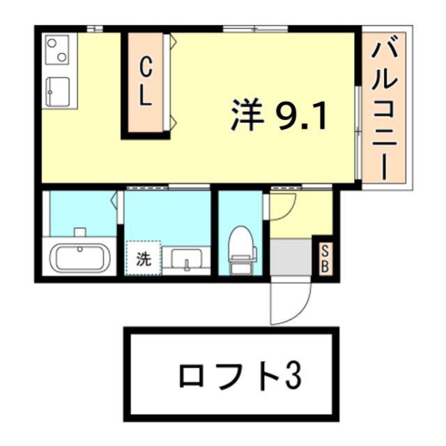 K-MAISON RICHE(ワンルーム/1階)の間取り写真