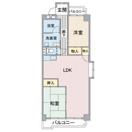 横井ビル(2LDK/3階)の間取り写真