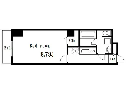 イーストワン平井(1K/4階)の間取り写真