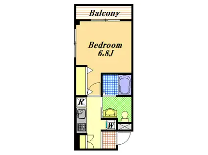 DECOR(1K/1階)の間取り写真