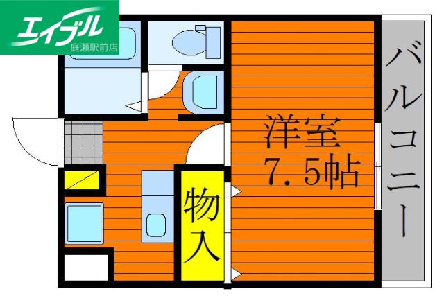 MSDハイツ(1K/3階)の間取り写真