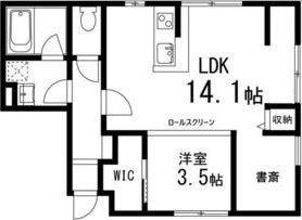 LECT連坊(1LDK/1階)の間取り写真