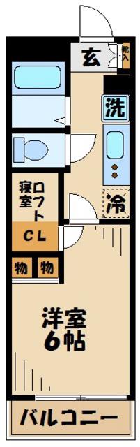 レオパレスイエルバ(1K/3階)の間取り写真