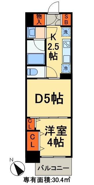 日神パレステージ田端(1DK/7階)の間取り写真