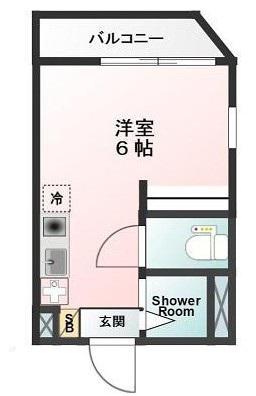 GLANBELL墨田II(ワンルーム/2階)の間取り写真