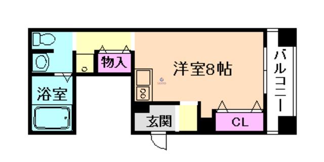 FORUM此花四貫島(ワンルーム/2階)の間取り写真