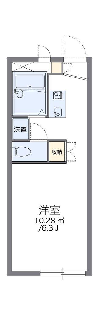 レオパレス三矢小台2000(1K/2階)の間取り写真