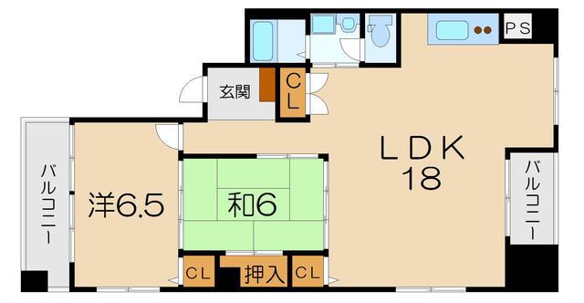 コージハウス(2LDK/2階)の間取り写真