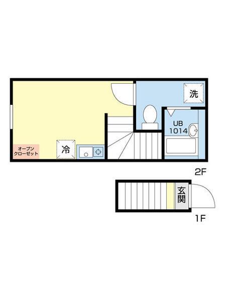 パルデンス三軒茶屋(ワンルーム/2階)の間取り写真