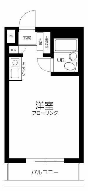 シルフィード用賀(ワンルーム/3階)の間取り写真