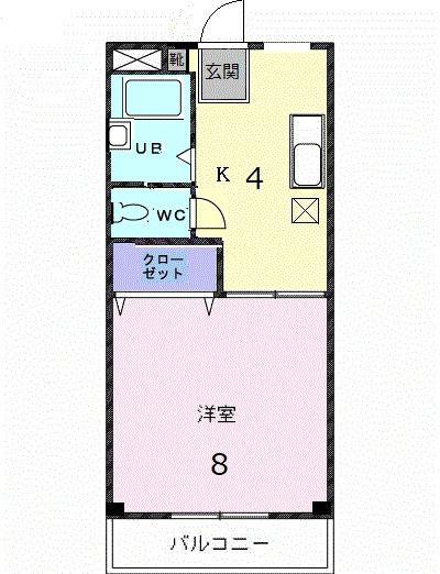 T&Tビル(1K/3階)の間取り写真