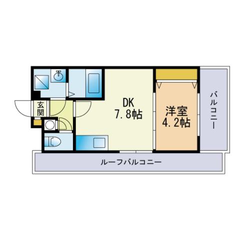 赤坂ランドマークタワー(1DK/13階)の間取り写真