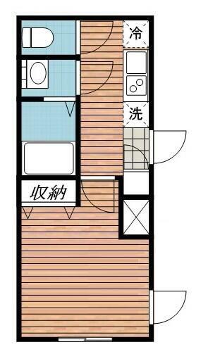 FLレジデンス菁英公館(1K/1階)の間取り写真