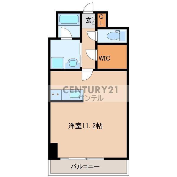 KO OLINA UKINOJO(ワンルーム/7階)の間取り写真
