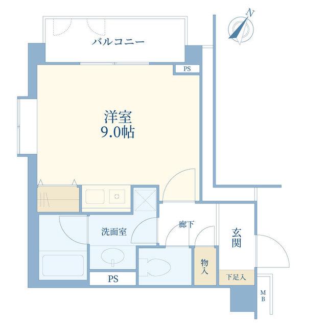 ダイアパレス赤坂(ワンルーム/3階)の間取り写真