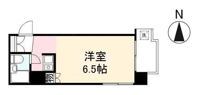 プチメゾン片原町(ワンルーム/4階)の間取り写真
