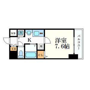 プレサンス 名古屋STATIONアライブ(1K/15階)の間取り写真