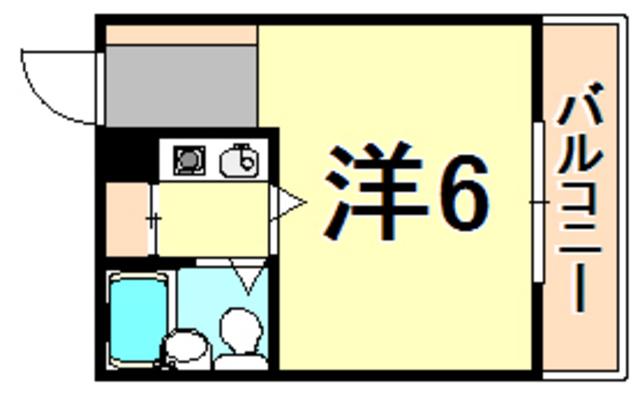 パラッツオニッセイ(ワンルーム/2階)の間取り写真