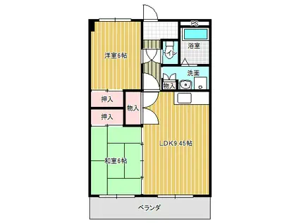 パークヒルズ(2LDK/3階)の間取り写真