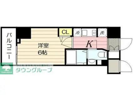 N-STAGE 三郷(1K/12階)の間取り写真