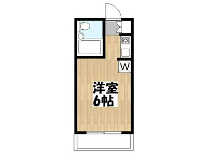 ソネット経堂(ワンルーム/1階)の間取り写真