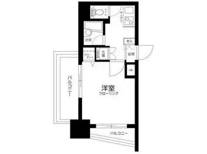 プロフ大塚(1K/3階)の間取り写真