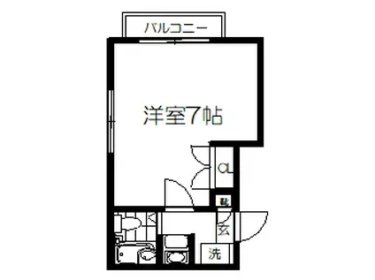 TS GARDENみずほ台(1K/3階)の間取り写真