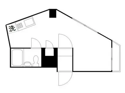 クロスロード東新小岩(ワンルーム/3階)の間取り写真