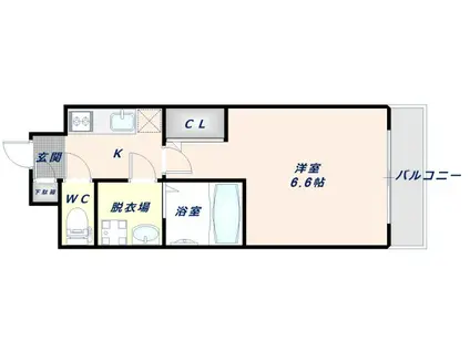 サムティ大阪GRAND イーストI(1K/10階)の間取り写真