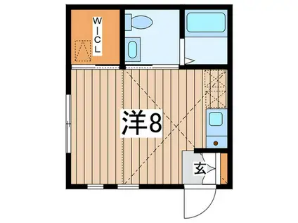 GRANDIR(ワンルーム/2階)の間取り写真