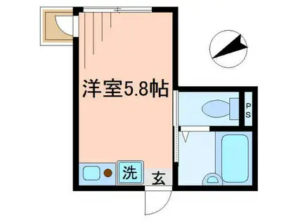 グランノーブル押上(ワンルーム/2階)の間取り写真