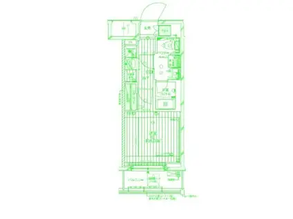 メインステージ横濱阪東橋(1K/2階)の間取り写真