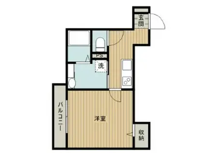 プリシアコート(1K/1階)の間取り写真