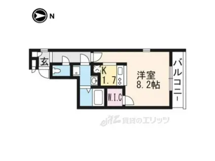 THEGARNETSUITERESIDE(ワンルーム/4階)の間取り写真