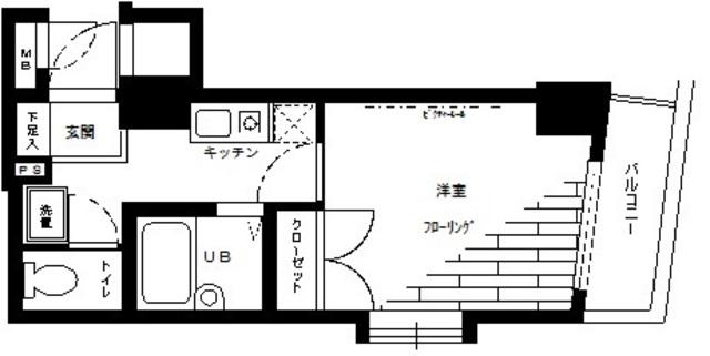 ステージファースト千石(1K/3階)の間取り写真