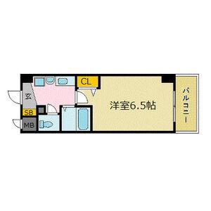 エスリード福島第3(1K/6階)の間取り写真