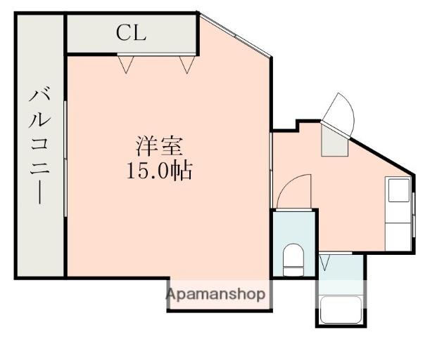 コーポ薬師堂(1K/3階)の間取り写真