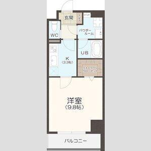 PREMIUM TOWN PLACE(1K/7階)の間取り写真