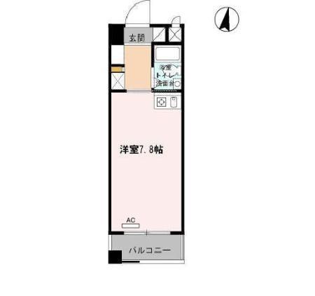 KOMODOKASA MIWA(ワンルーム/7階)の間取り写真