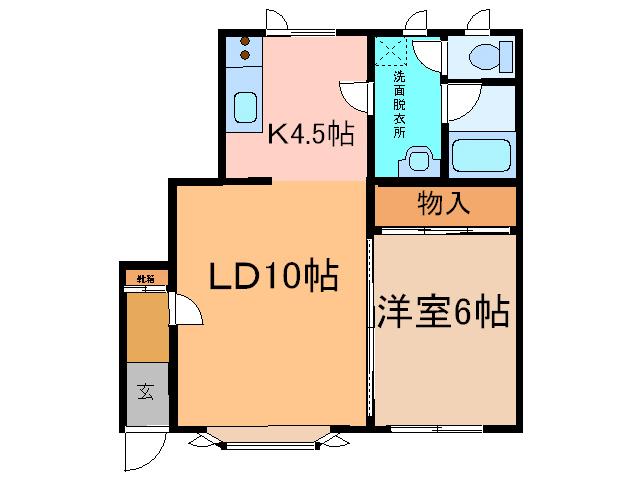 リトルフォレスト(1LDK/2階)の間取り写真
