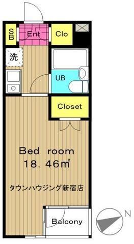 フェニックス西荻窪(1K/1階)の間取り写真
