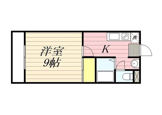 POTETOII(1K/3階)の間取り写真