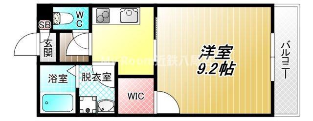 プログレ加美(1K/3階)の間取り写真